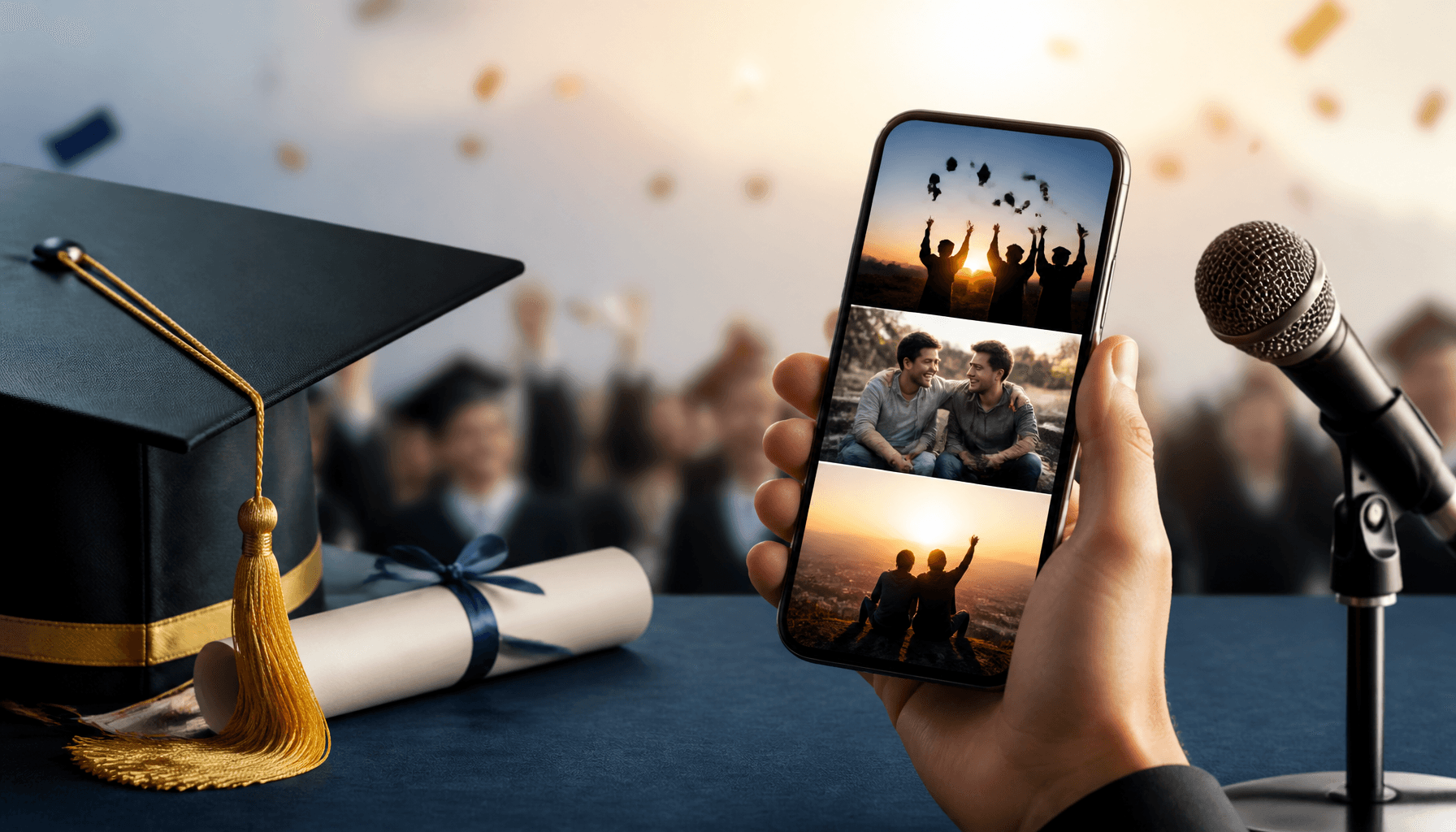 Last-Minute Graduation Speech for a Friend: A Two-Minute Toast from Three Photos