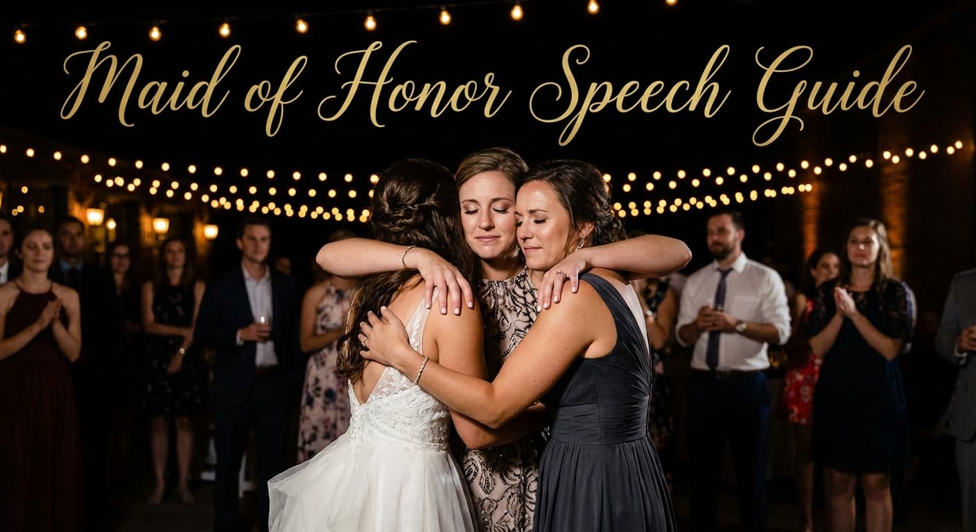 Maid of Honor Speech Examples: Sister vs Best Friend (Transcripts + Templates)